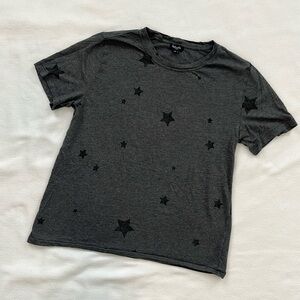 Splendid Gray Stars Comfy Tshirt Womens Large